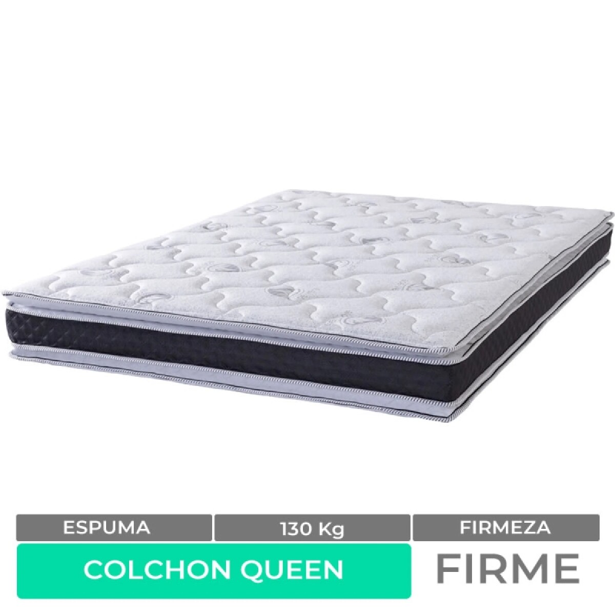 Colchón QUEEN Dubai EPS con Pillow Top en ambas caras 158x198x24 130K 