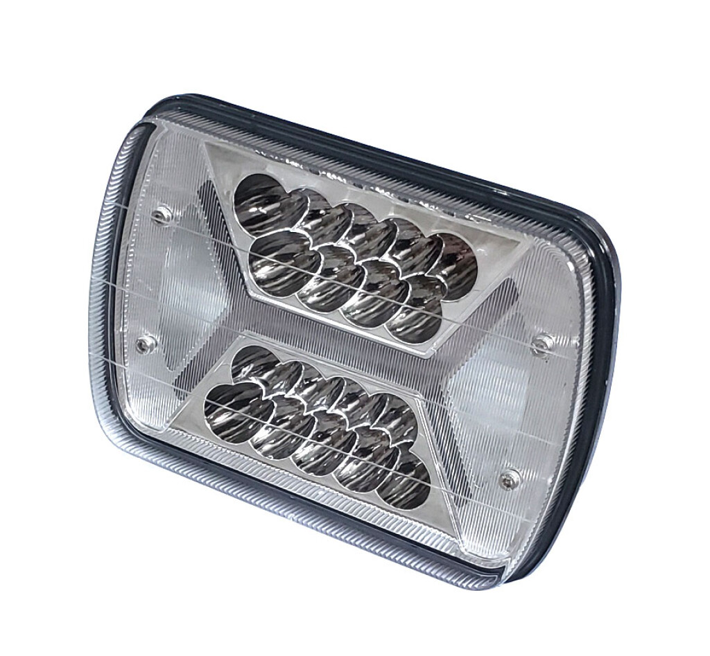 Faro delantero óptico rectangular LED universal
