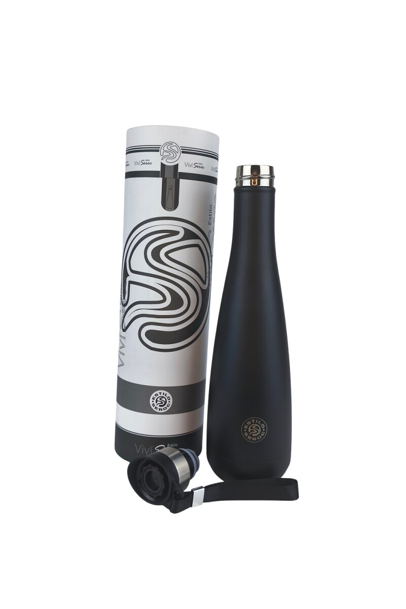 Termo de acero 750 ml Negro
