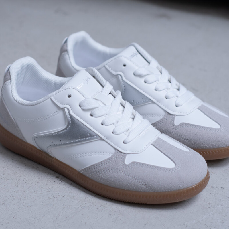Calzado deportivo Panama Jack dama WHITE/SILVER