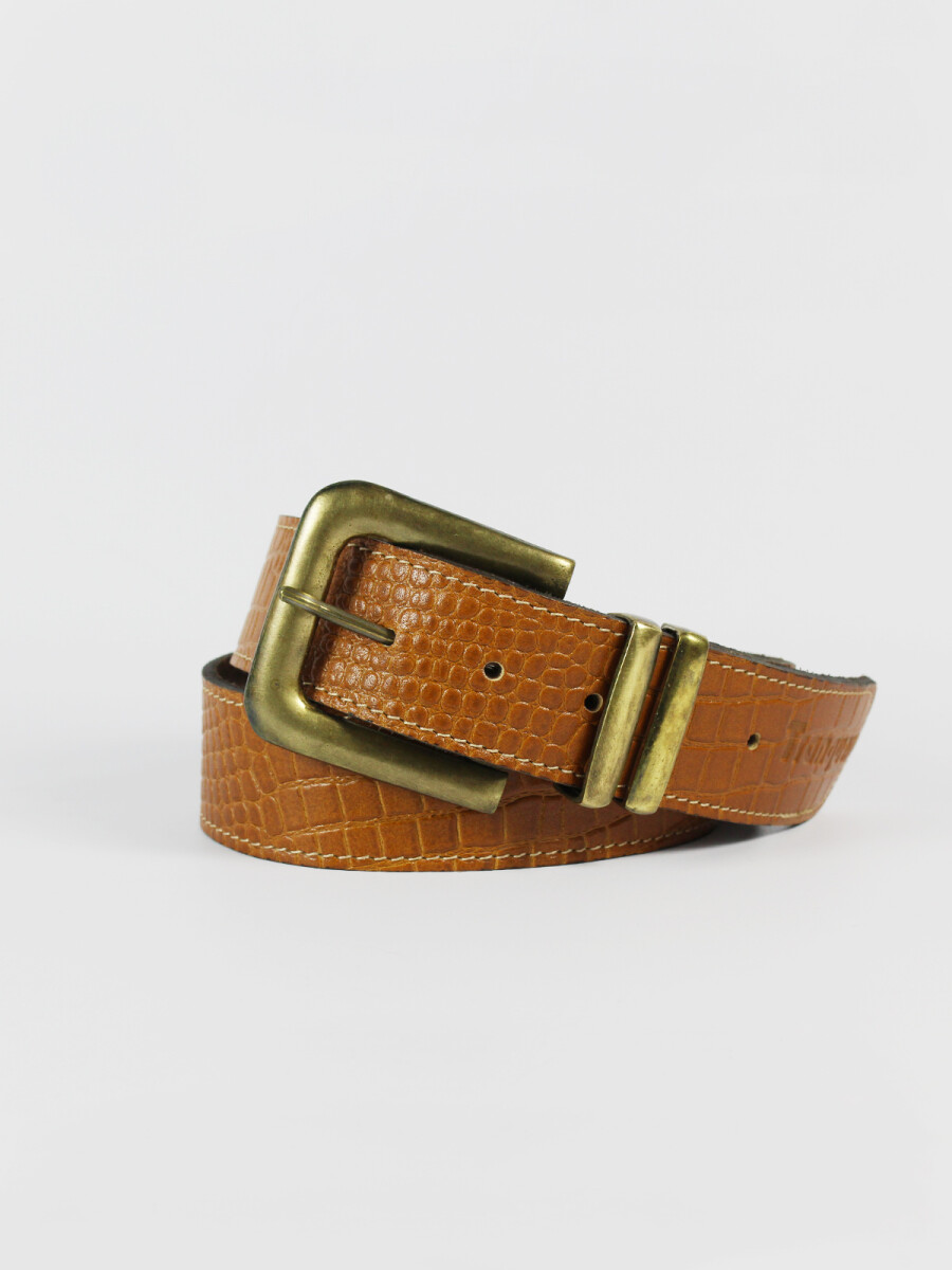 Cinto Doble Pasador - Camel 