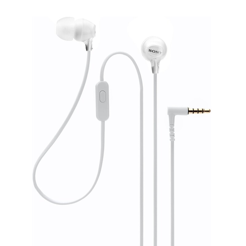 AUDÍFONO SONY, ALÁMBRICO BLANCO,MICRÓFONO INTEGRADO 001