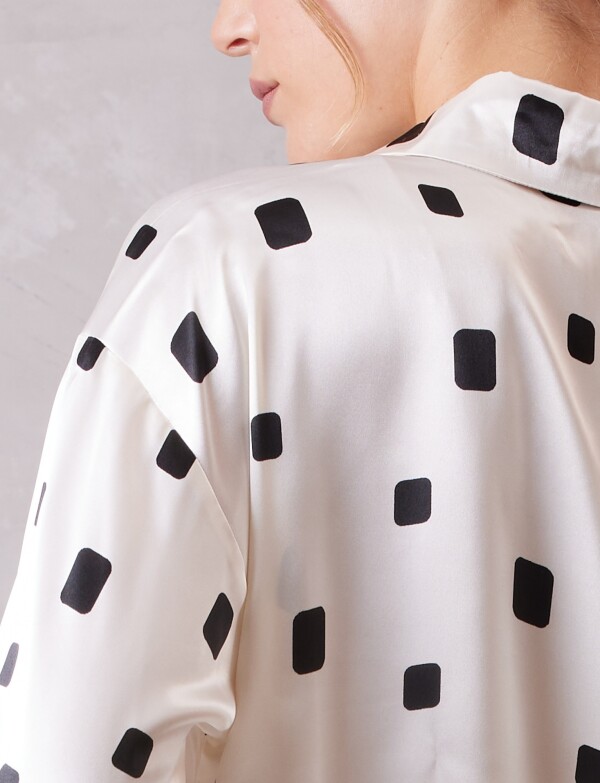 Camisa Satén BLANCO