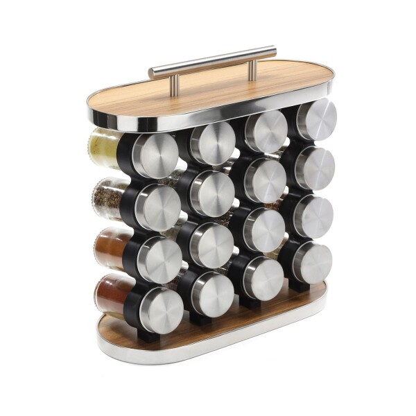 Especiero Para Condimentos Cocina 16 Frascos Organizador Acero Inoxidable Imback Especiero Para Condimentos Cocina 16 Frascos Organizador Acero Inoxidable Imback