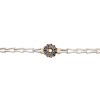 Pulsera Flor-Plata y Oro-Sin Piedra-PU5014 sinpiedra