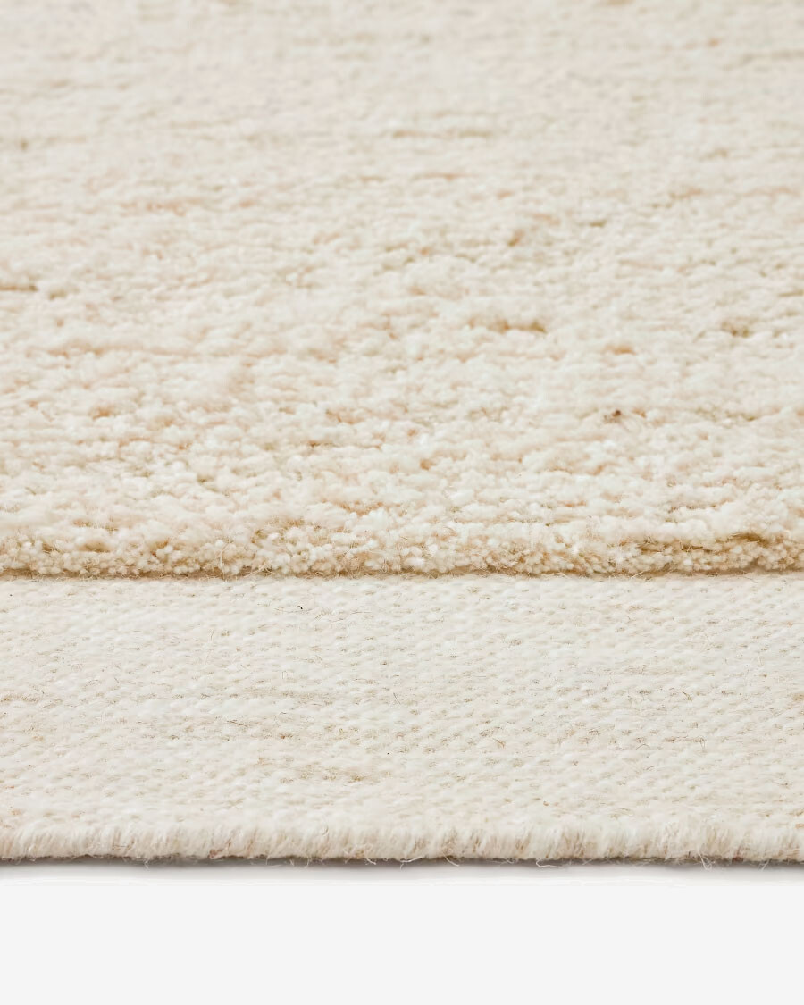 Alfombra Marely de lana blanco 200 x 300 cm Alfombra Marely de lana blanco 200 x 300 cm