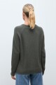 Sweater Porto cashmere blend verde oliva melange