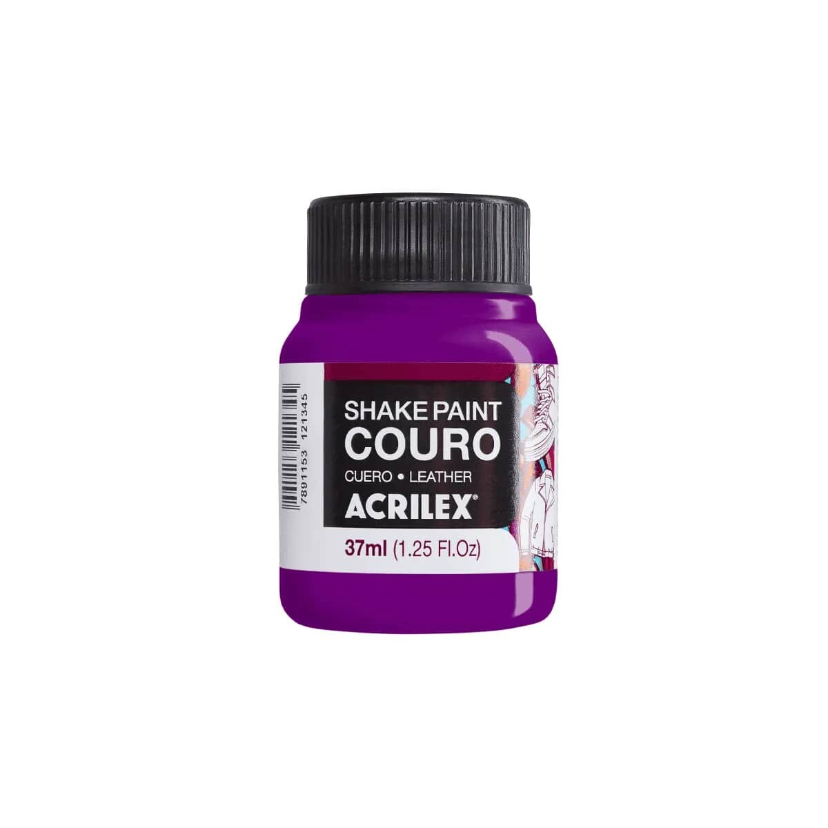 Pintura Acrilex Shake Cuero 37 ml - Vino 