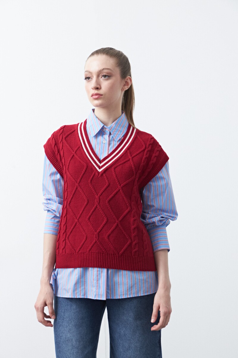 CHALECO ANTLIA Rojo Oscuro