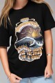 REMERA MORNING SURF OVER TEE J-negro