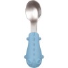 Set cubiertos metal silicona BUBA celeste