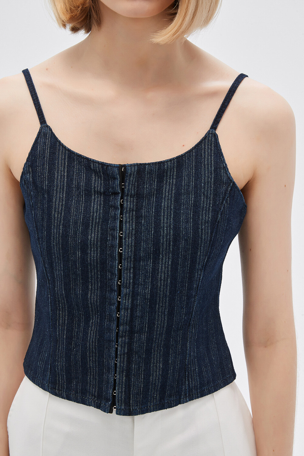 Tops Strip Azul Indigo
