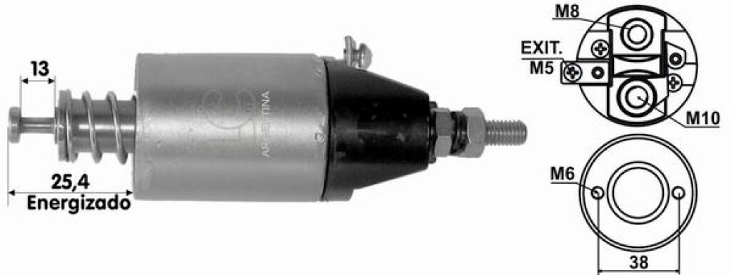 AUTOMATICO DE ARRANQUE - MAQUINARIA VIAL CUMMINS 24V M93 M100 LC