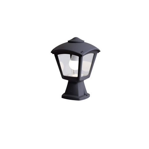 Farol pedestal colonial tr. negro IP55 DISMA/ROBY FL0582