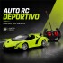 Auto Deportivo a Control Remoto Tipo Lamborghini con Luces LED VERDE
