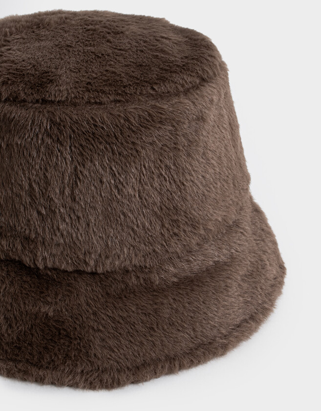 Gorro Romántico Piluso De Peluchito Chocolate - Marron Chocolate