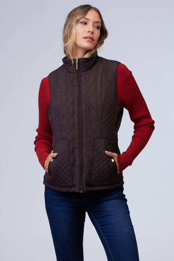 Chaleco Capitoneado MARRON