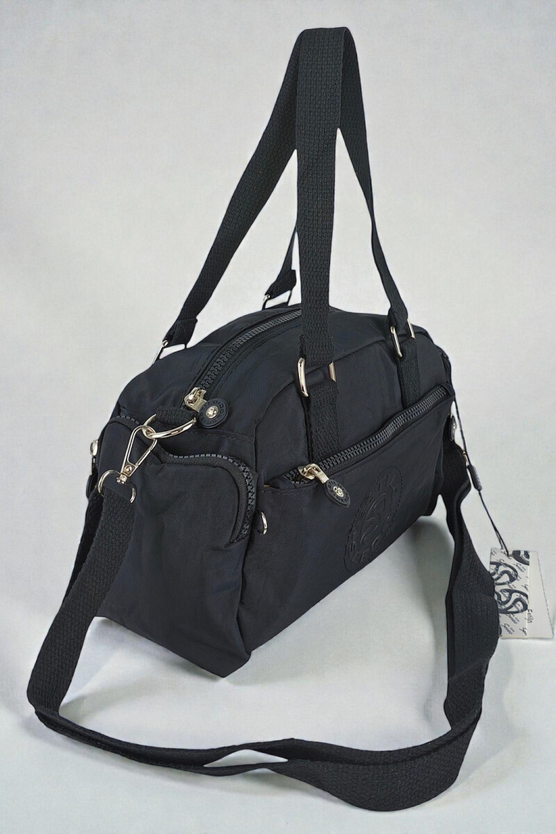 Morral con bolsillos Negro