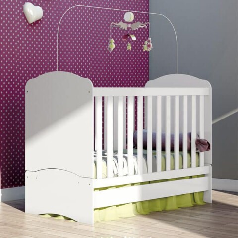 Cuna Bala de Menta Mini-Cama Henn Blanco Cuna Bala de Menta Mini-Cama Henn Blanco