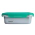 Recipiente Vianda Metálico Para Microondas 650 Ml Verde