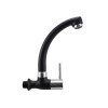 PICO UNITARIO PARED NEGRO CROMADO PALITO PORTO Pico Unitario Pared Negro Cromado Palito Porto