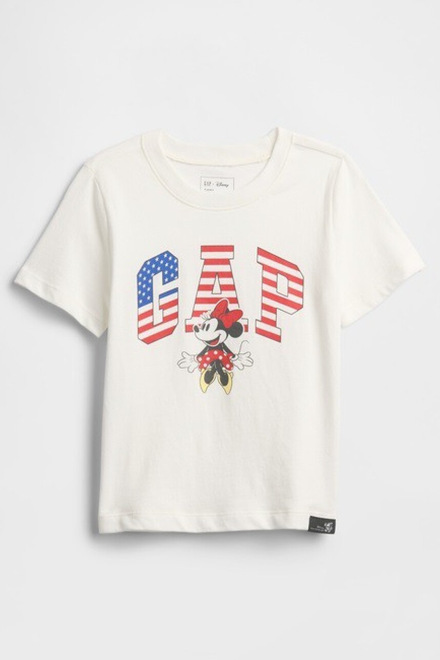 Remera Logo Gap Disney Toddler Niña Sp Dis Usa Su25