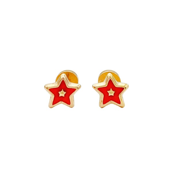 Abridores Estrellas-Oro Bajo-Resina roja-AB8012 sinpiedra