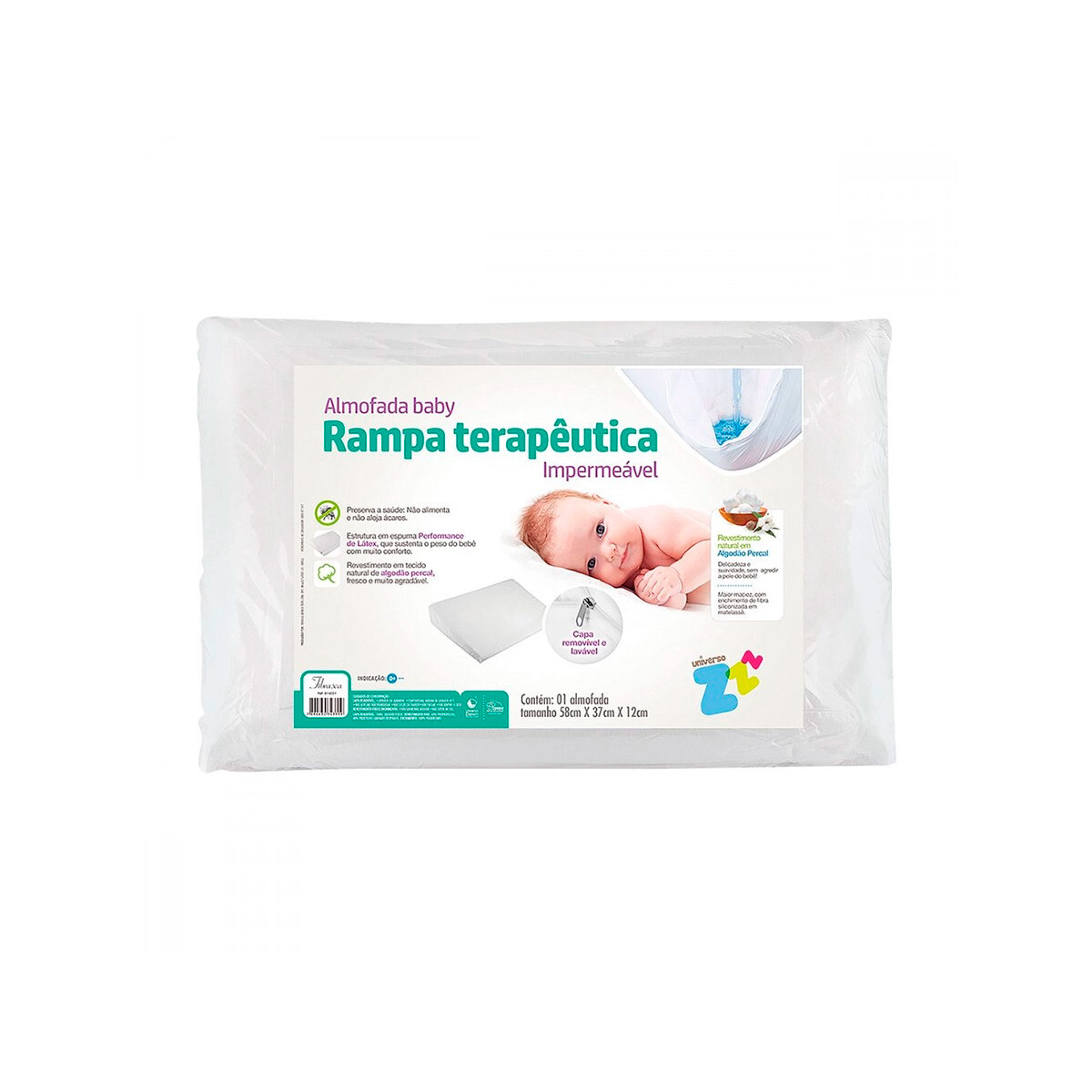 Almohada Para Bebé Impermeable Antirreflujo Fibrasca 