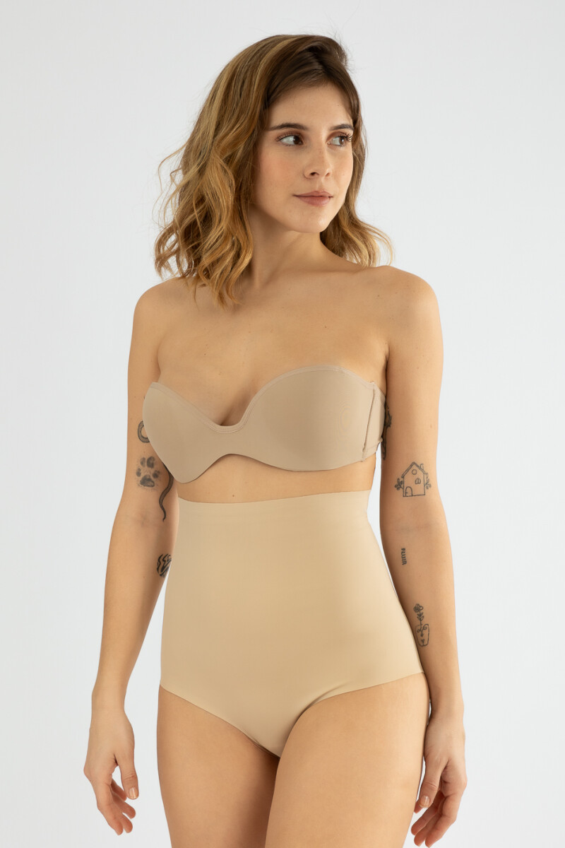 Bombacha alta modelante slim - Beige 