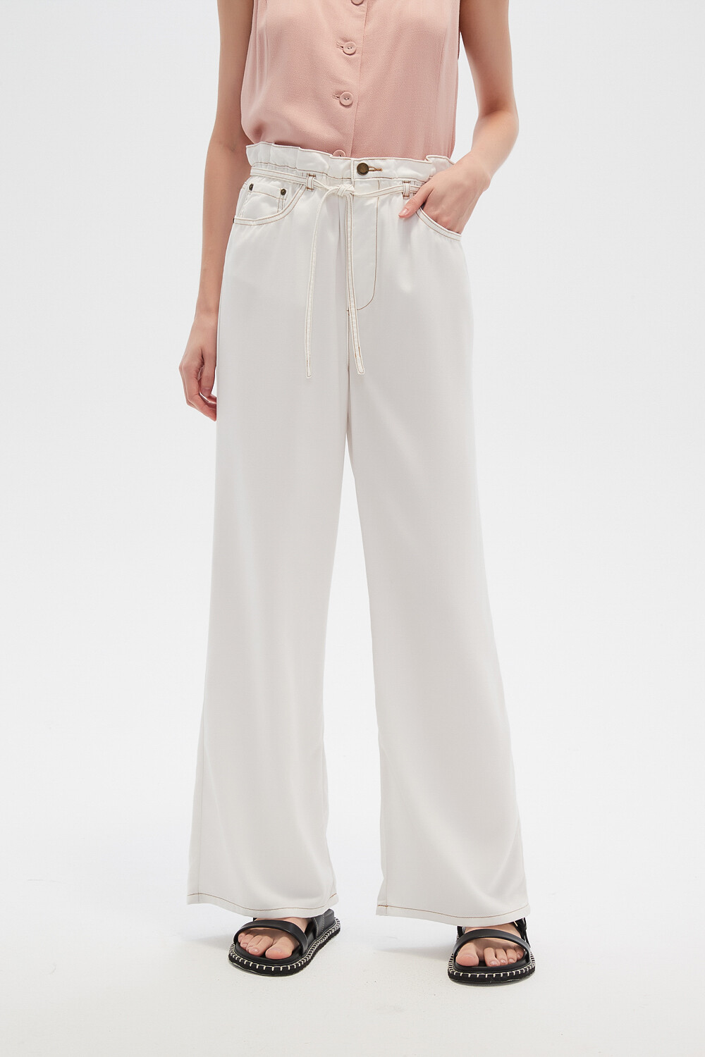Pantalon Ravon Blanco