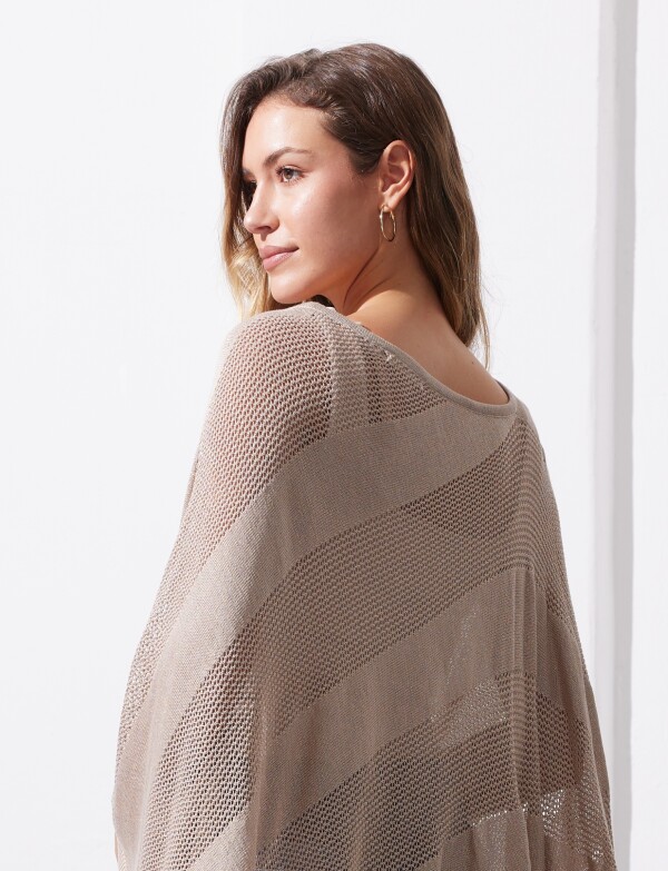 Poncho Lurex TOSTADO