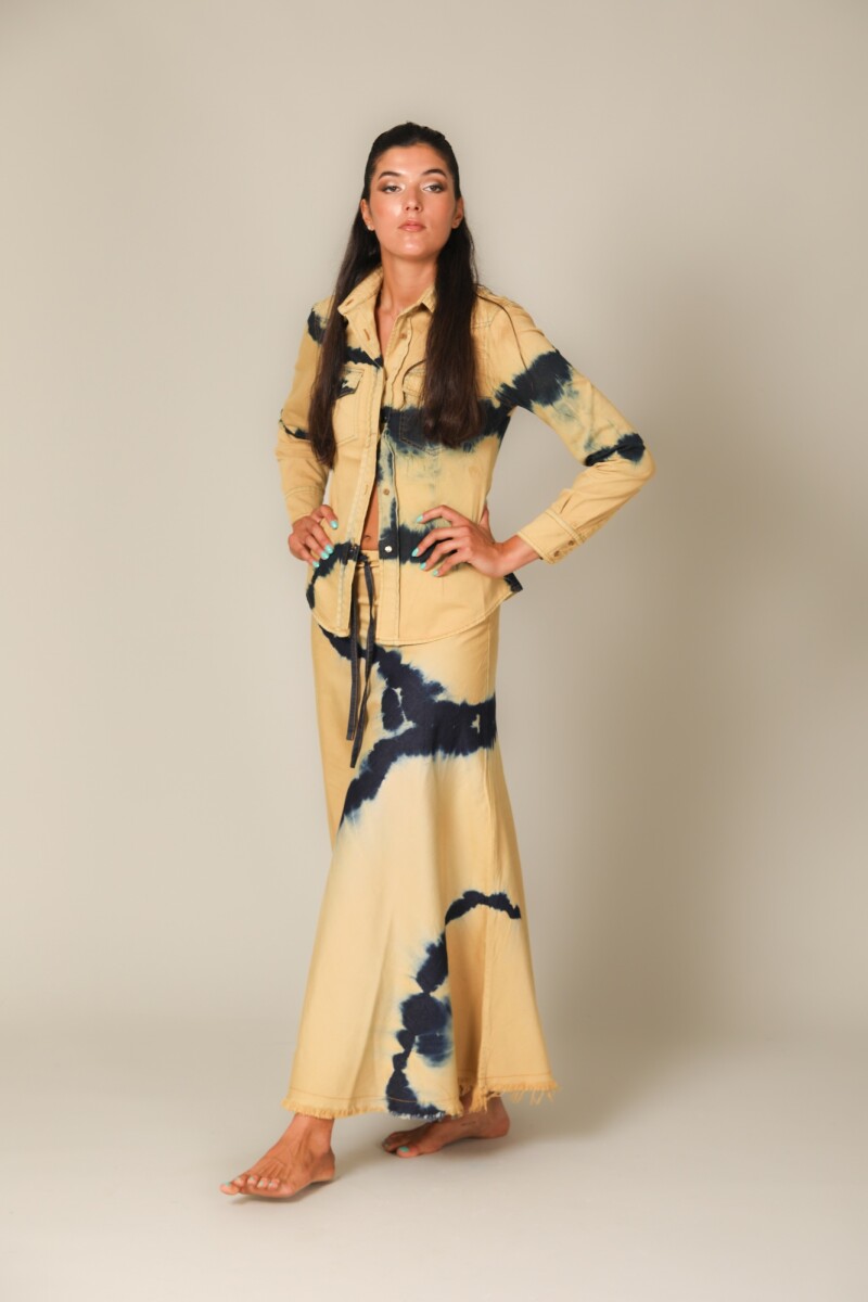 FALDA MAXI Beige