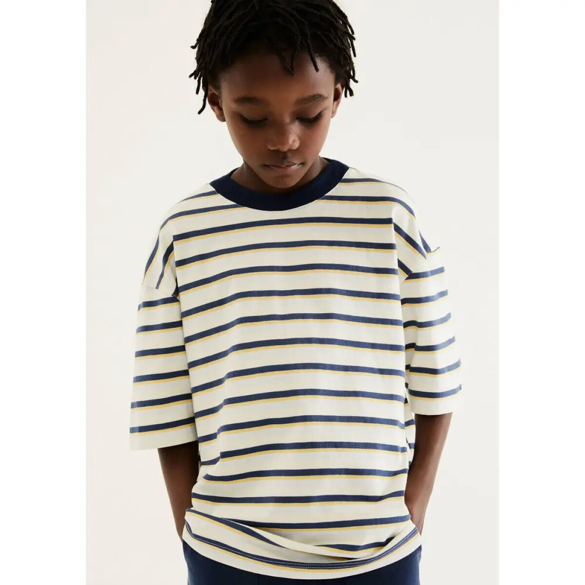 CAMISETA MM MASC - AZUL CARIBE/CHUMBO/BLANCO 