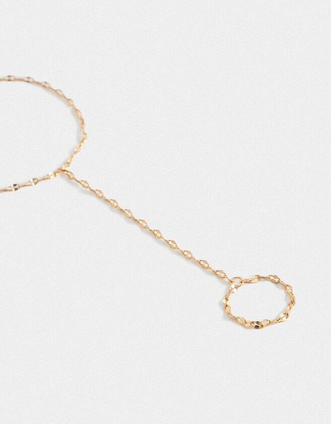 Pulseras Flexibles Pulsera Flexible Con Anillo - Dorado