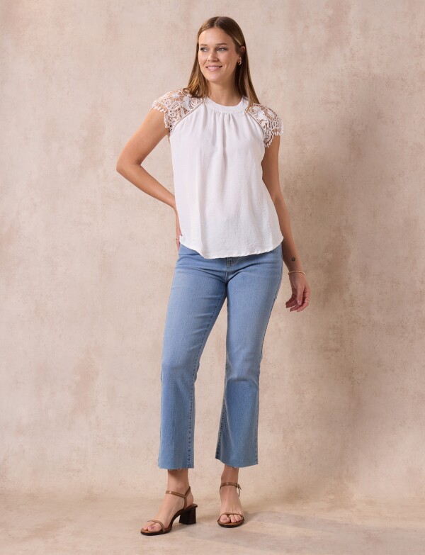 Blusa Broderie BLANCO