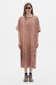 Vestido Pad Cotton Rust