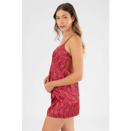 Pijama san valentin Rojo