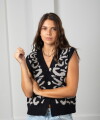 Chaleco Print negro