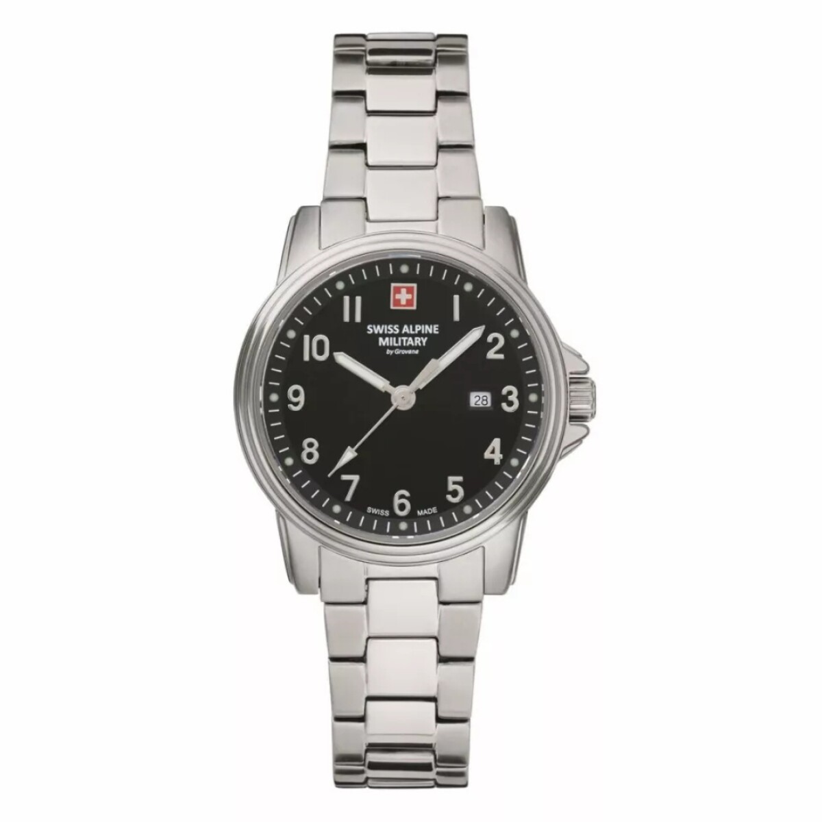 Reloj Swiss Alpine Military Leader 7711.1137 Para Mujer Con Correa De Acero 