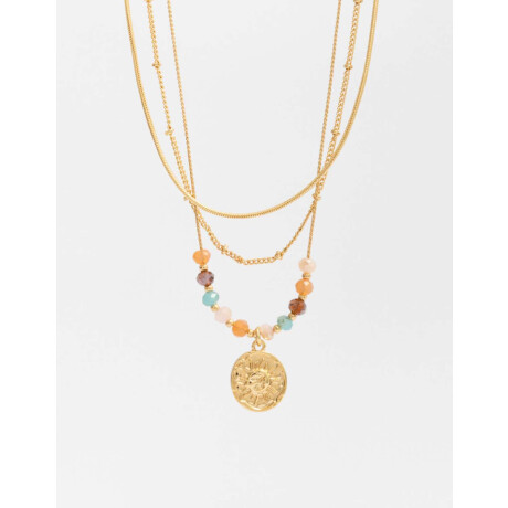 Collar Con Medallita Dorado