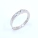 Anillo oro 18k blanco y brillantes Anillo oro 18k blanco y brillantes