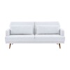 SOFA CAMA NORDICO TELA CLARA - ALMOHADONES BEIGE -PRODUCTO CON DETALLES - OUTLET SOFA CAMA NORDICO TELA CLARA - ALMOHADONES BEIGE -PRODUCTO CON DETALLES - OUTLET