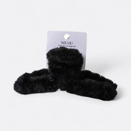 Pinza Para Cabello Textil Negro