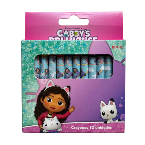 Pack x 12 Crayones Colores La Casa de Gabby U