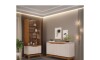 Cristalero 2 Puertas de Vidrio en MDF - Nice Beige