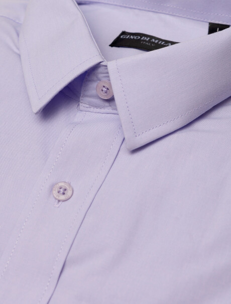 Camisa lisa violeta