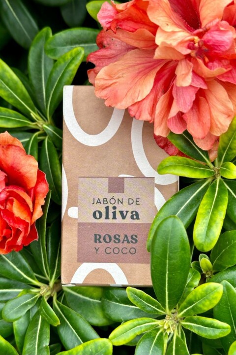 Jabón Aceite de Oliva - Rosas y Coco Jabón Aceite de Oliva - Rosas y Coco