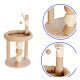 Rascador Para Gato Torre Con Felpa Forrado En Sisal Juego Beige