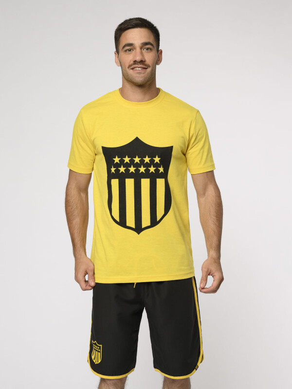 Remera Manga Corta CAP Escudo Peñarol Hombre 032