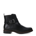 Botas de Mujer Bottero Caña Baja de Cuero Negro